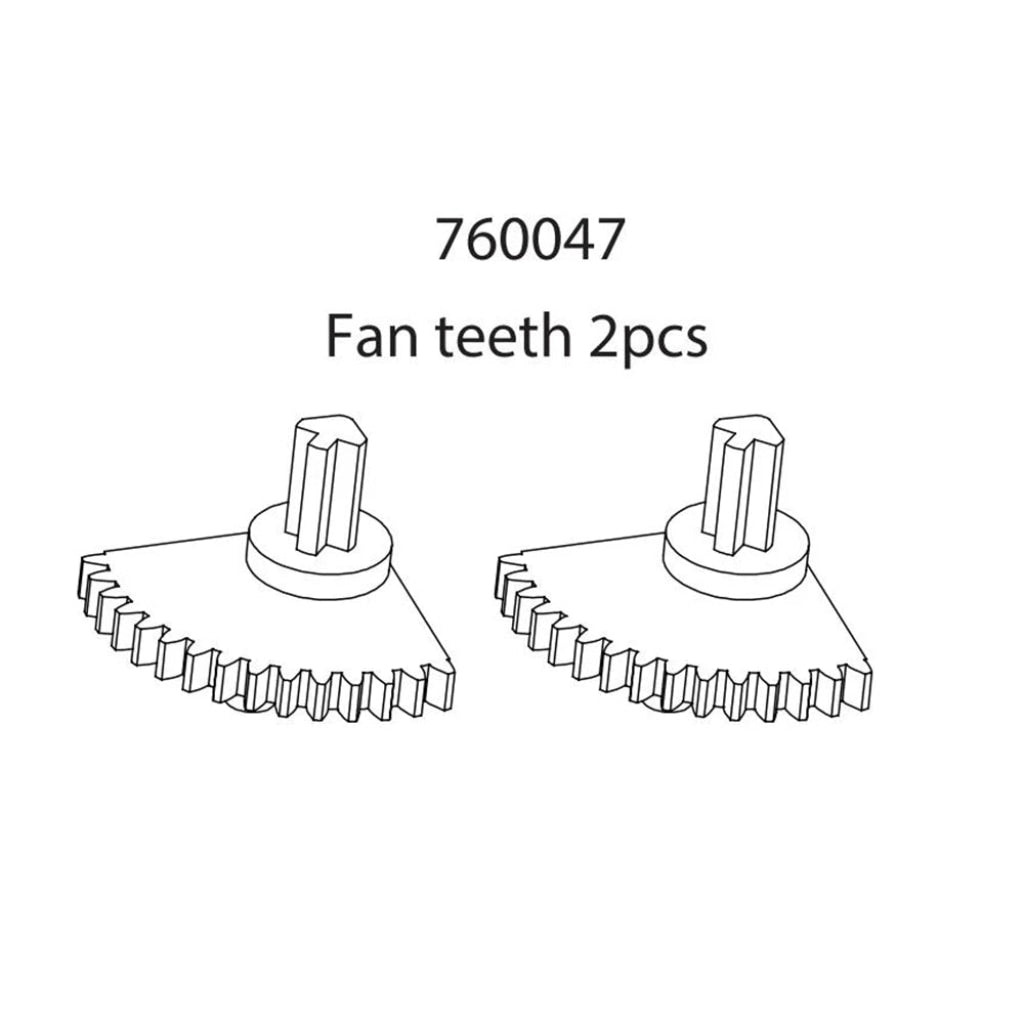 Turbo Racing - 1:76 C71 Rc Car Piezas De Repuesto Fan Teeth (2 Piezas) En Existencia