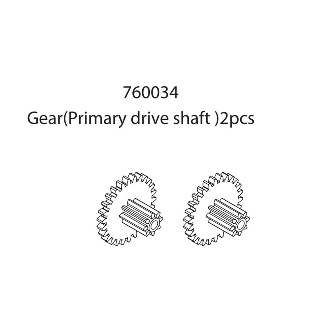 Turbo Racing - 1:76 C71 Rc Car Piezas De Repuesto Gear (Primary Drive Shaft) (2 Piezas) En
