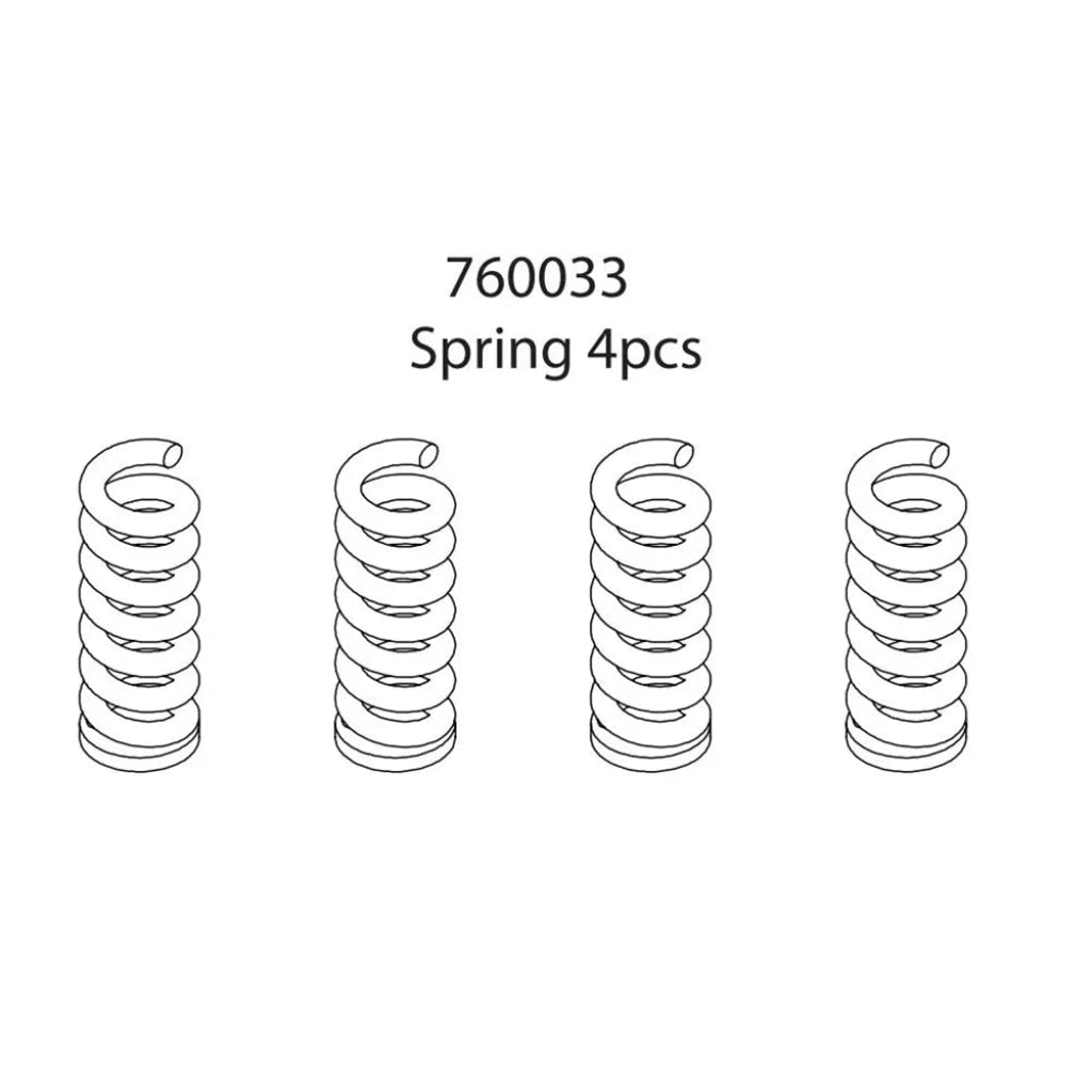 Turbo Racing - 1:76 C71 Rc Car Piezas De Repuesto Spring (4 Piezas) En Existencia