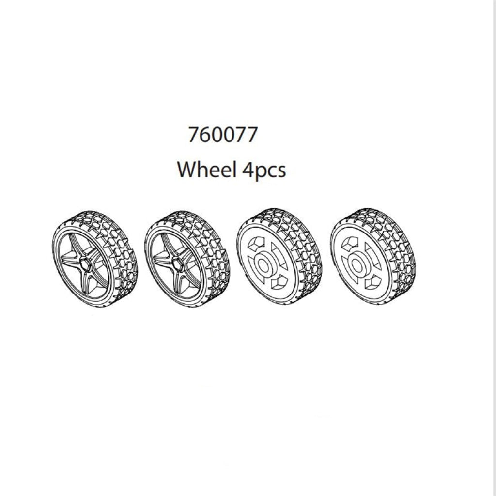 Turbo Racing - 1:76 C73 Rc Car Spare Parts Car Wheels (4Pcs) En Existencia