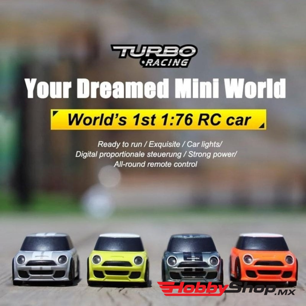 Turbo Racing - C10 Rtr Mini Rc Car 1/76 2.4G Fluorescent Green En Existencia