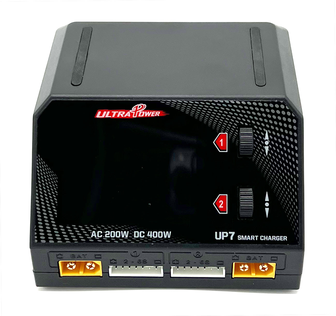 Ultra Power - Cargador UP7 AC 200W / DC 400W Dual Port Multi-Chemistry AC/DC Smart Charger