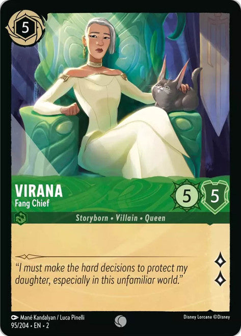 Carta Virana - Fang Chief,Set Rise of the Floodborn , Número de Tarjeta 95 , Color Emerald, Rarity Common
