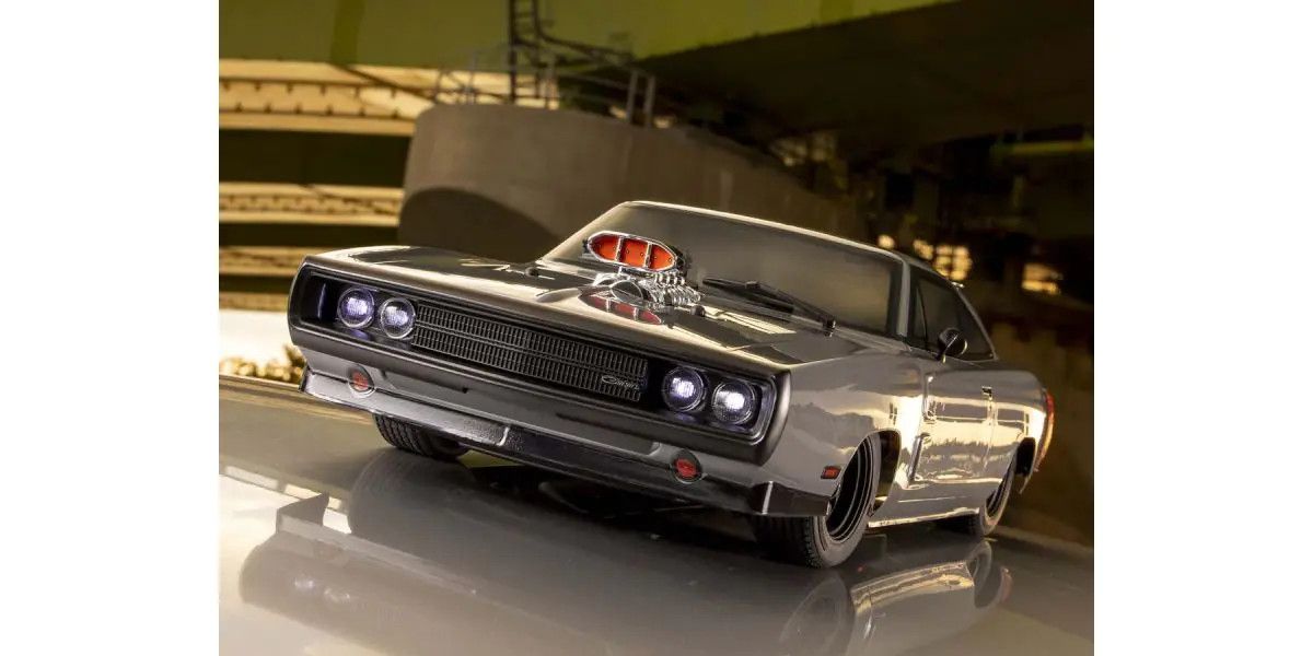 Kyosho - 1/10 Scale Radio Controlled Electric Powered 4WD FAZER Mk2 FZ02L VE Series Readyset 1970 Dodge Charger Supercharged VE Gray