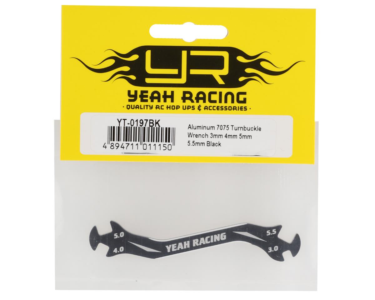 Yeah Racing - Aluminum Turnbuckle Wrench (Black) (3, 4, 5, 5.5mm)