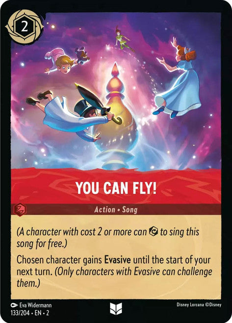 Carta You Can Fly!,Set Rise of the Floodborn , Número de Tarjeta 133 , Color Ruby, Rarity Uncommon