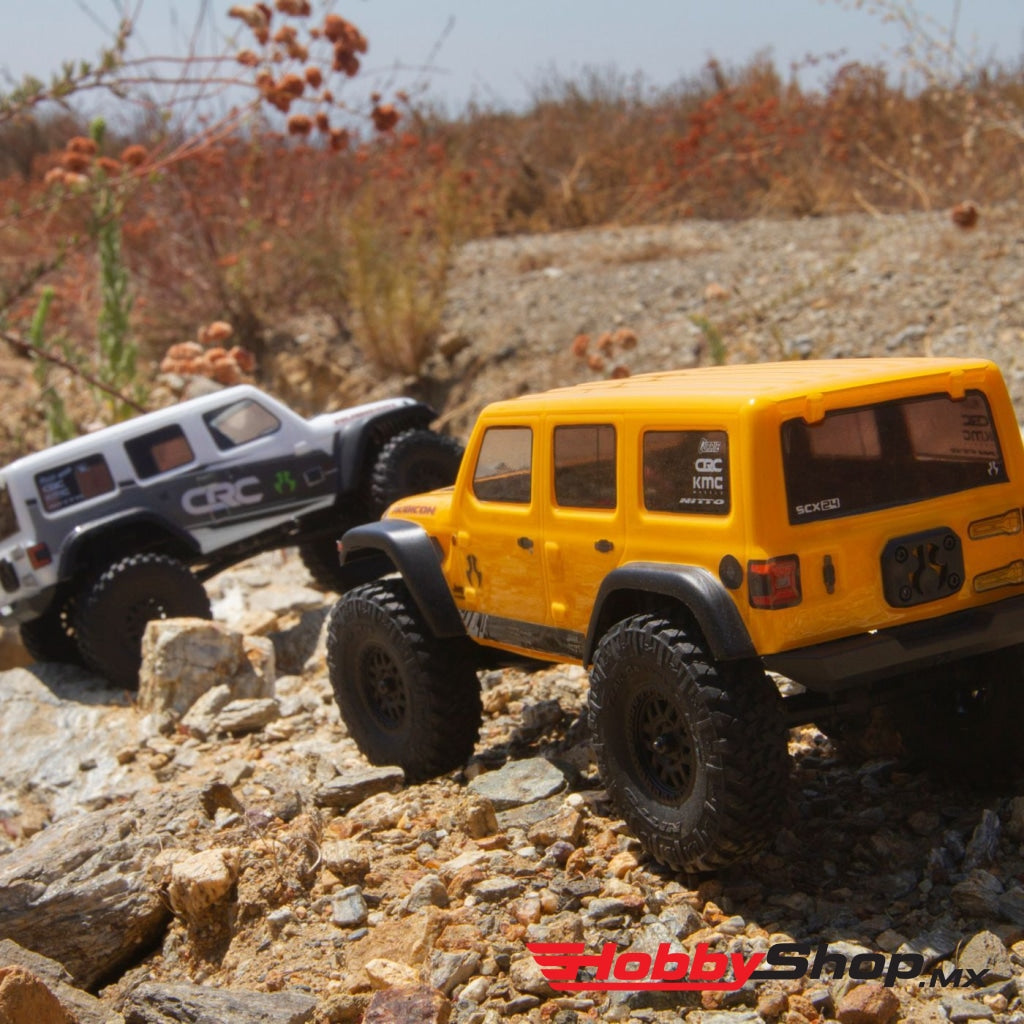 1/24 Scx24 2019 Jeep Wrangler Jlu Crc Rock Crawler 4Wd Rtr White Axi00002T1 En Existencia