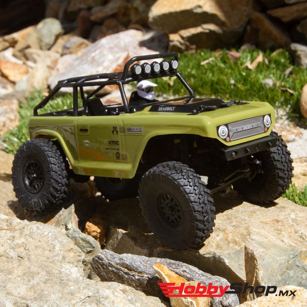 1/24 Scx24 Deadbolt 4Wd Rock Crawler Brushed Rtr Green Axi90081T2 En Existencia