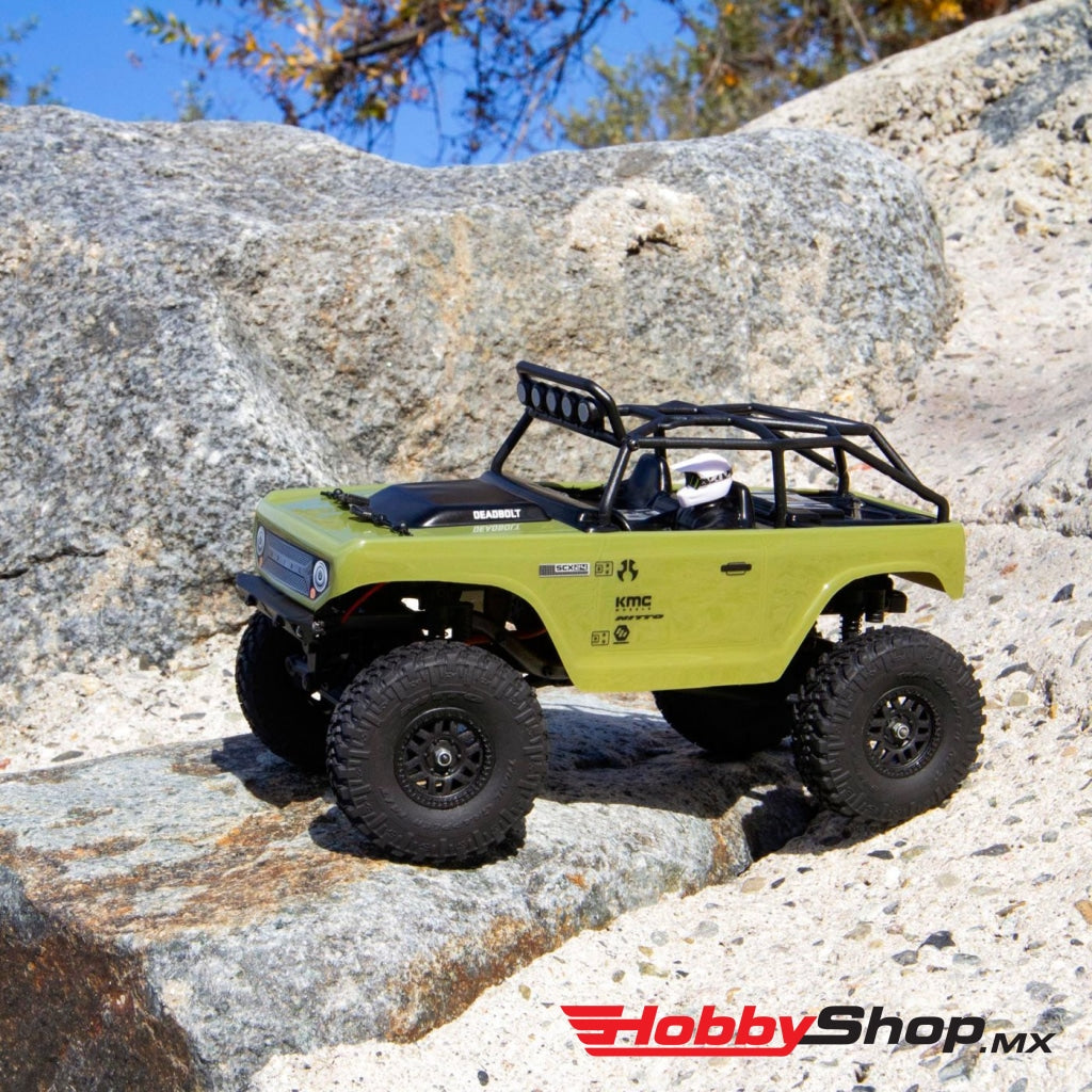 1/24 Scx24 Deadbolt 4Wd Rock Crawler Brushed Rtr Green Axi90081T2 En Existencia