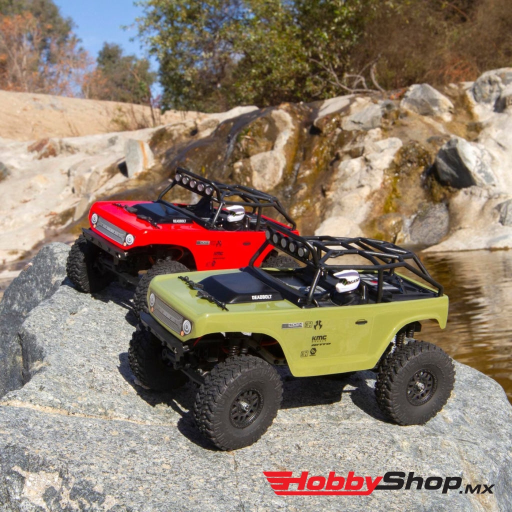 1/24 Scx24 Deadbolt 4Wd Rock Crawler Brushed Rtr Green Axi90081T2 En Existencia