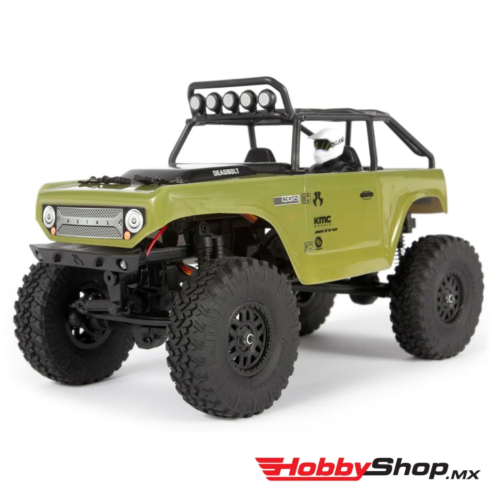 1/24 Scx24 Deadbolt 4Wd Rock Crawler Brushed Rtr Green Axi90081T2 En Existencia