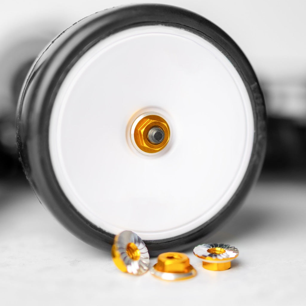 1´up - Tuercas De Rueda M4 Bloqueo Dorado 4 Piezas En Existencia