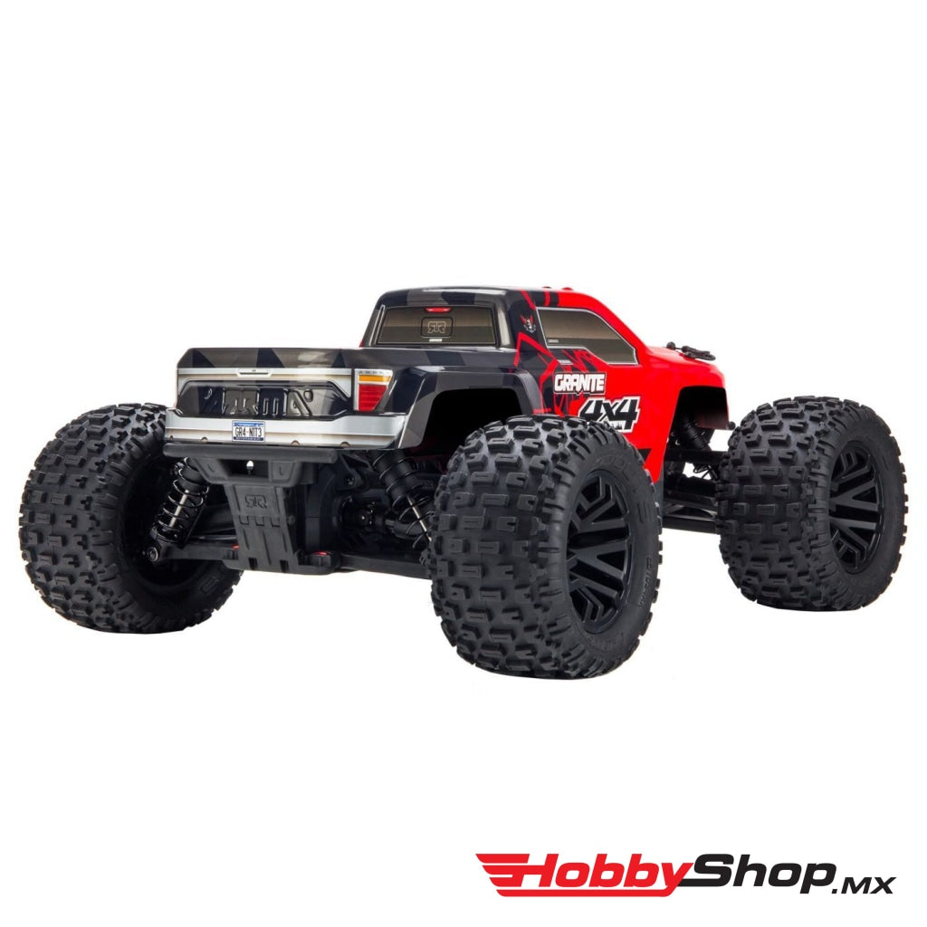 Arrma - 1/10 Granite Mega 550 Brushed 4Wd Monster Truck Rtr Red/black En Existencia