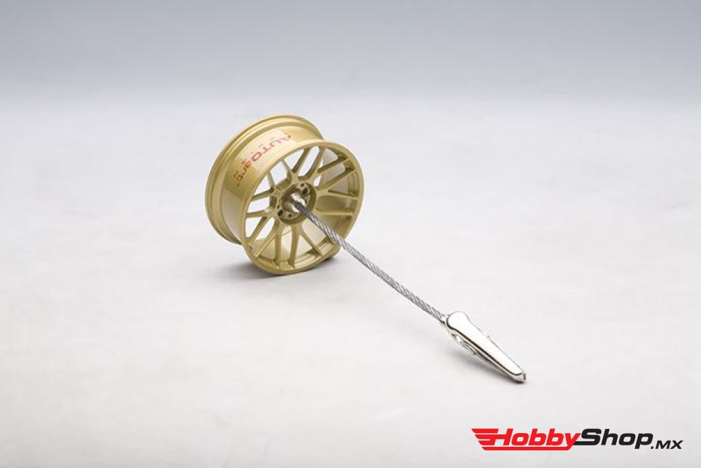 Autoart - 1:12 Racing Wheel Memo Clipping Stand Gold En Existencia