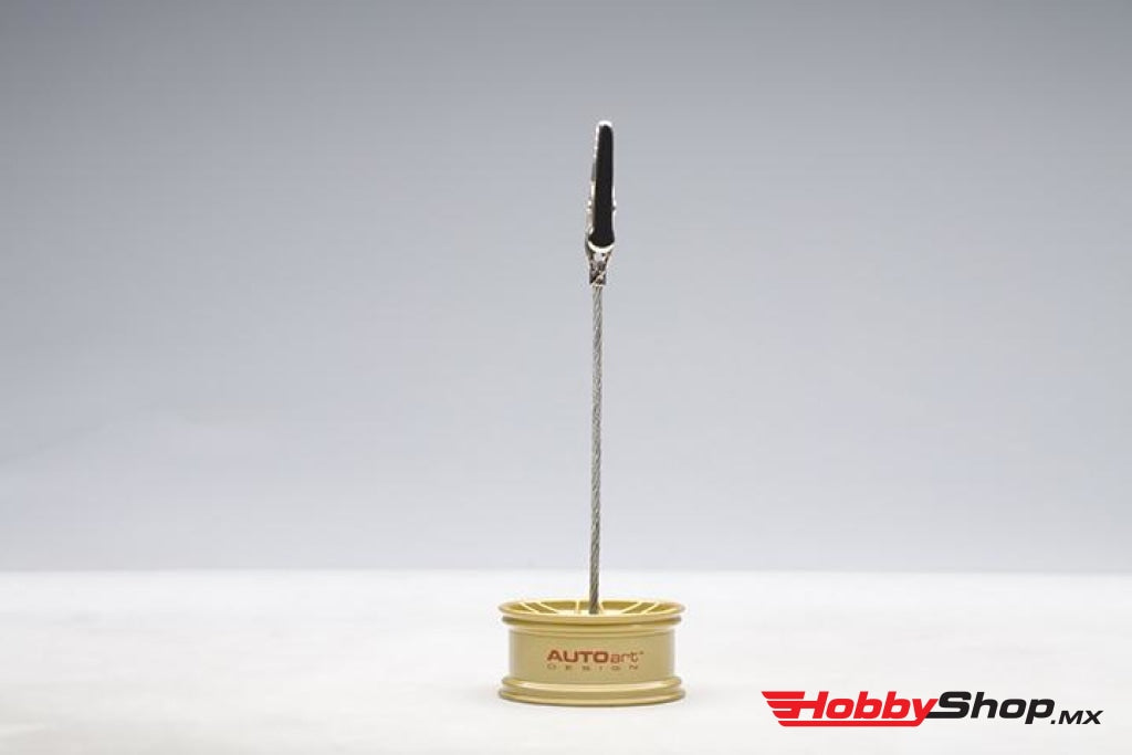 Autoart - 1:12 Racing Wheel Memo Clipping Stand Gold En Existencia