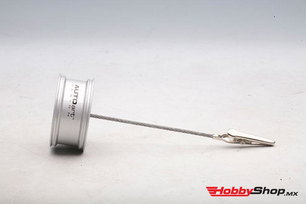 Autoart - 1:12 Racing Wheel Memo Clipping Stand Silver En Existencia