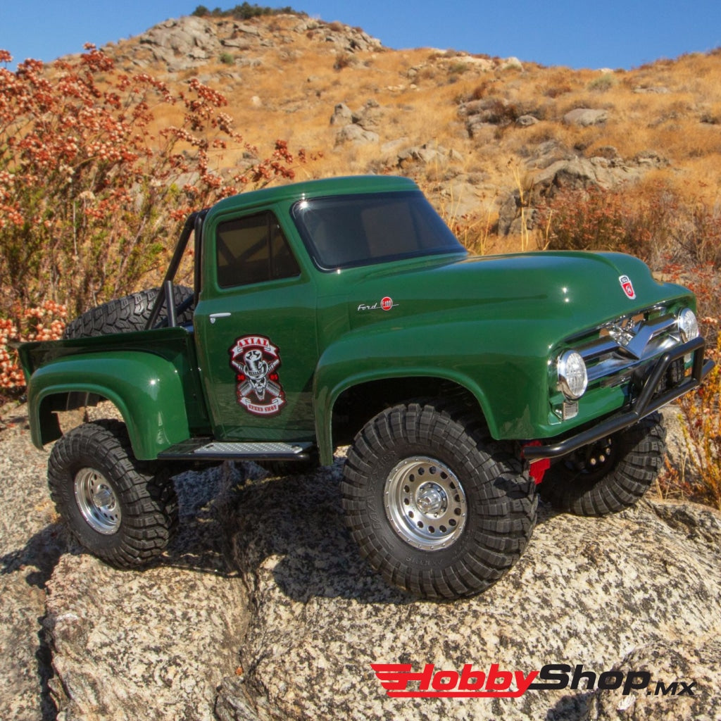 Axial - 1/10 Scx10 Ii 1955 Ford F-100 4Wd Truck Brushed Rtr Green En Existencia