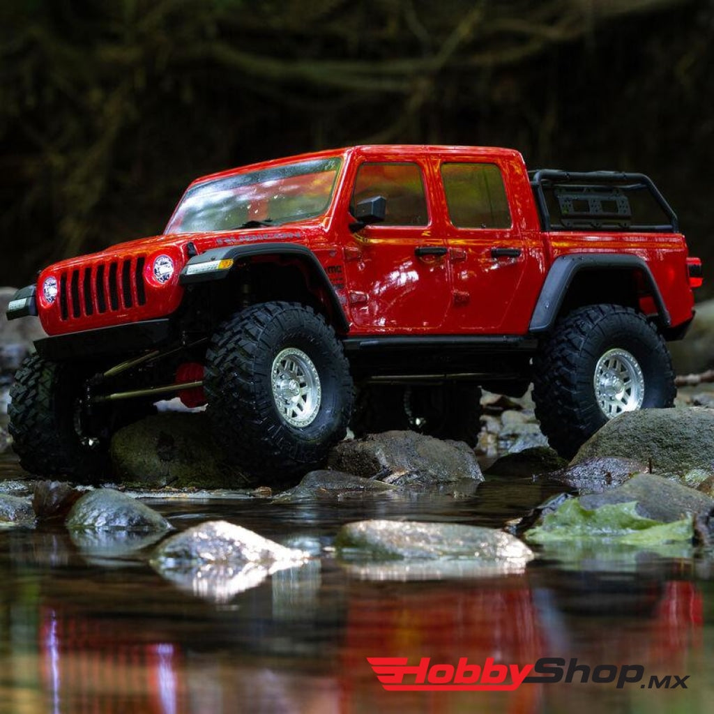 Axial - 1/10 Scx10 Iii Jeep Jt Gladiator Rock Crawler With Portals Rtr Red En Existencia