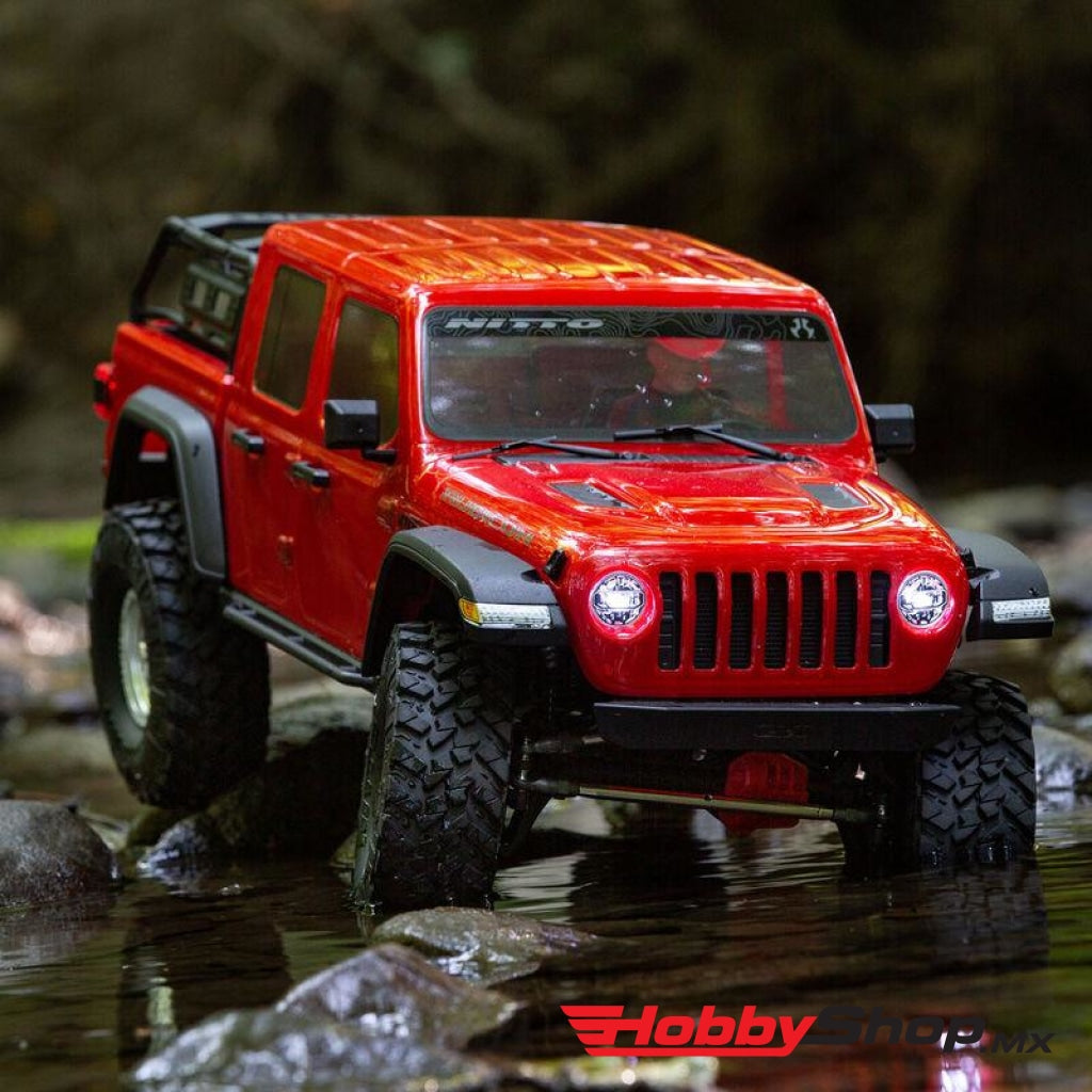 Axial - 1/10 Scx10 Iii Jeep Jt Gladiator Rock Crawler With Portals Rtr Red En Existencia