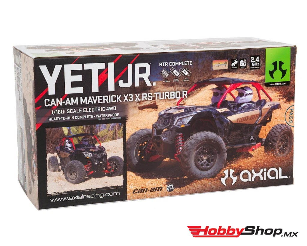 Axial - 1/18 Yeti Jr. Can-Am Maverick 4Wd Brushed Rtr En Existencia