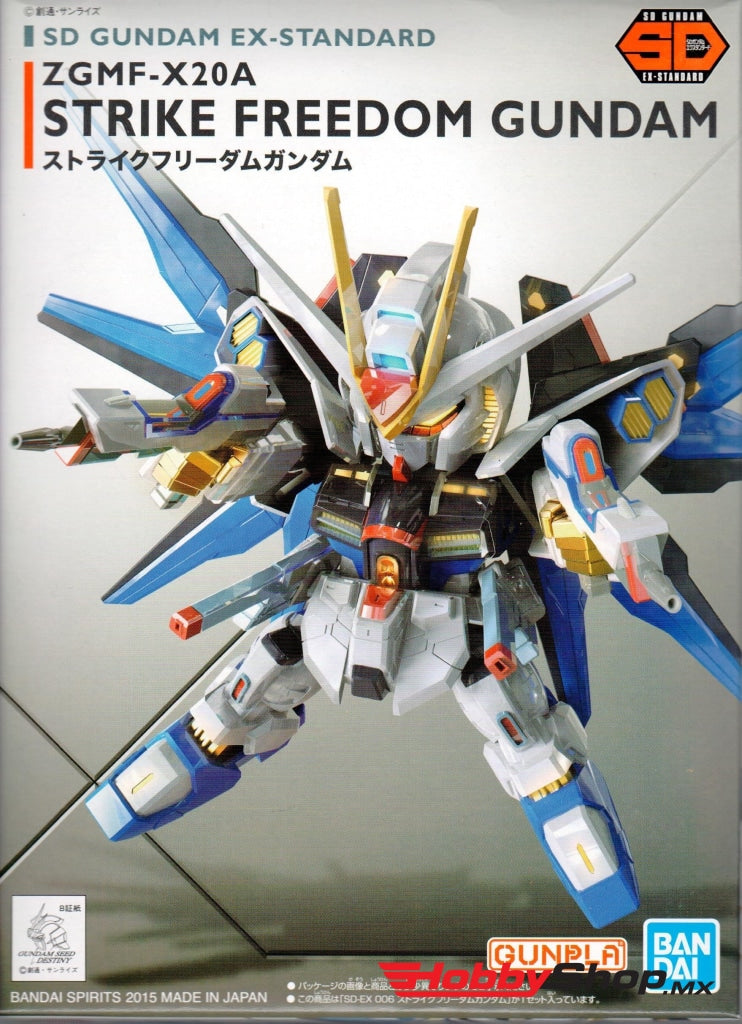 Bandai - 006 Strike Freedom Gundam Sd Ex-Standard Model Kit From Seed Destiny En Existencia
