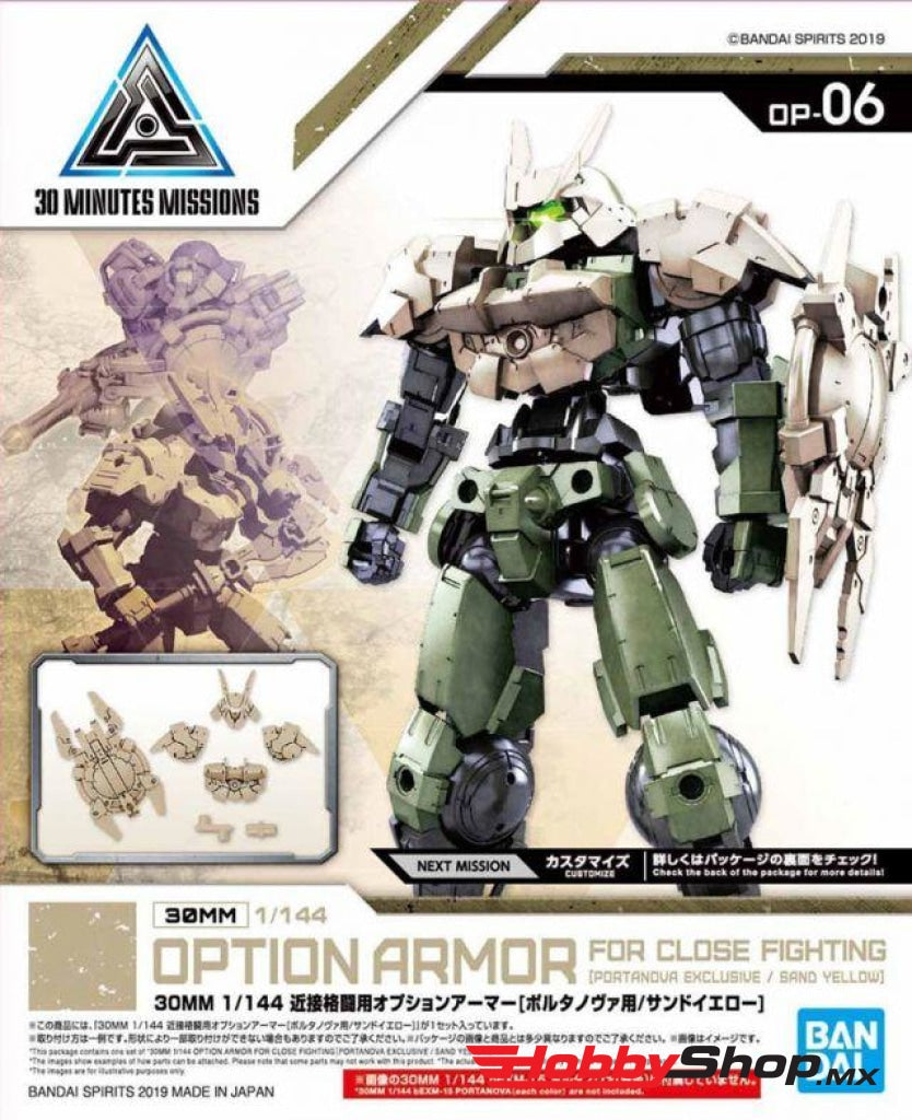 Bandai - 30Mm Close Quarters Combat 1/144 Option Armor For Portanova Sand Yellow Sobrepedido