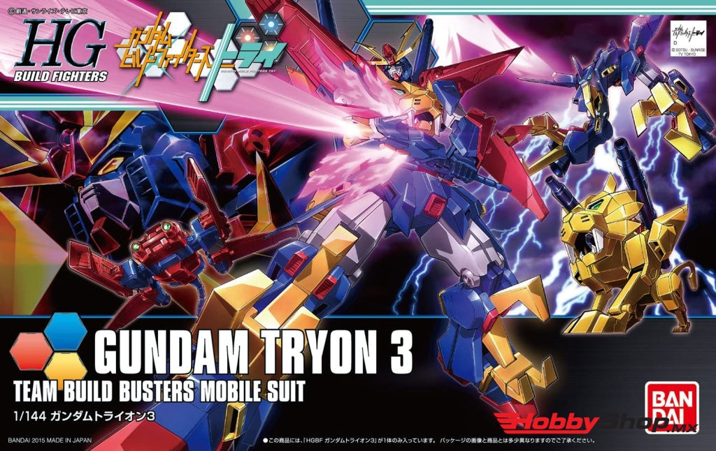 Bandai - #38 Gundam Tryon 3 From Build Fighters Try En Existencia