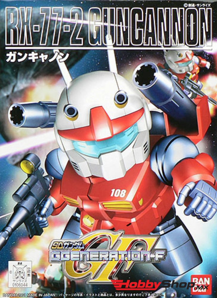 Bandai - Bb225 Rx-77-2 Guncannon Sd Action Figure Model Kit En Existencia
