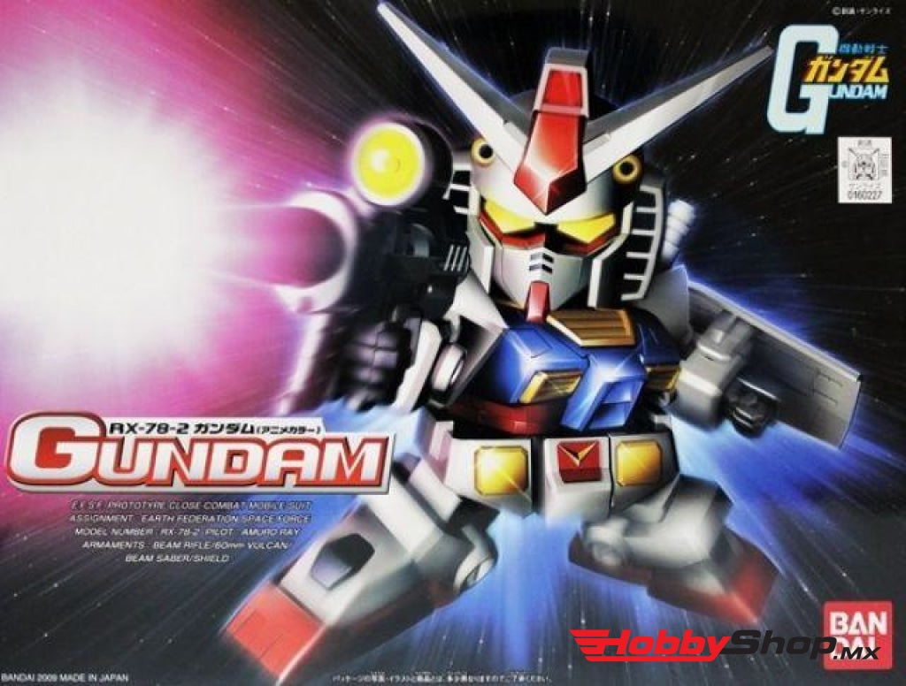 Bandai - Bb329 Rx-78-2 Gundam (Animation Color) Sd Action Figure Model Kit En Existencia