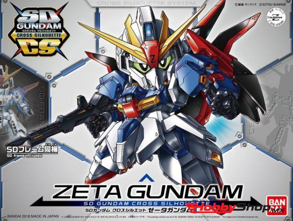 Bandai - Cross Silhouette Zeta Gundam Sd Ex-Standard Model Kit En Existencia