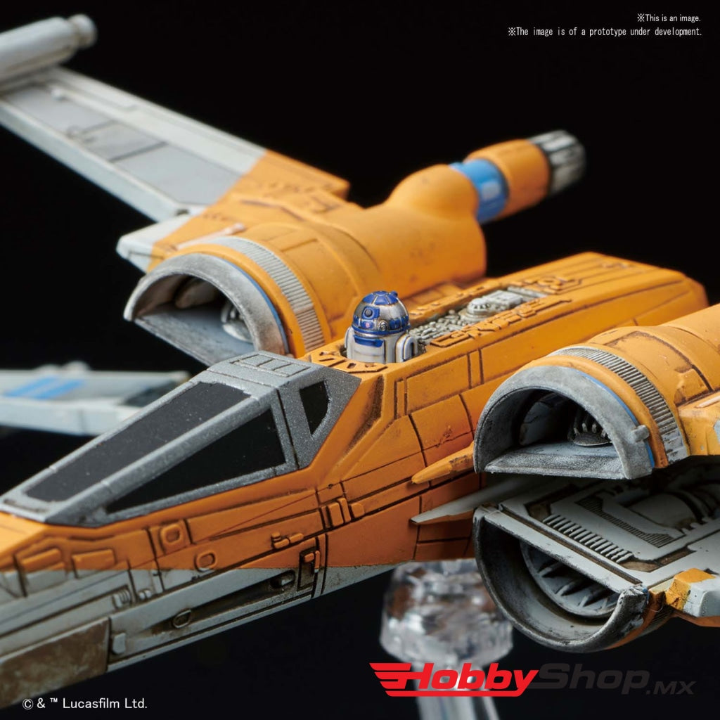 Bandai - Poes X-Wing & Fighter Vehicle Model Kit (Rise Of Skywalker Version) From Star Wars En