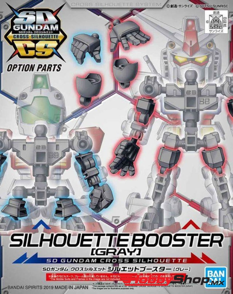 Bandai - Sd Gundam Cross Silhouette Booster For Model Kits Gray Sobrepedido