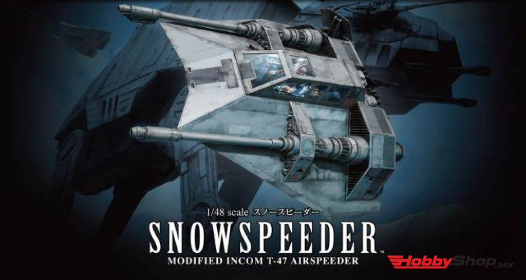 Bandai - Snowspeeder 1/48 Plastic Model Ship From Star Wars En Existencia
