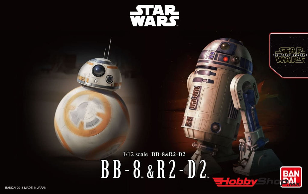 Bb-8 & R2-D2 Star Wars Bandai Character En Existencia