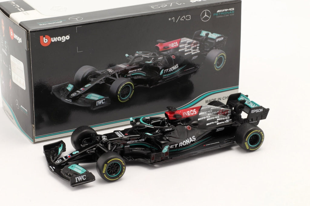 Bburago - Lewis Hamilton Mercedes-Amg F1 W12 #44 2021 Escala 1:43 En Existencia