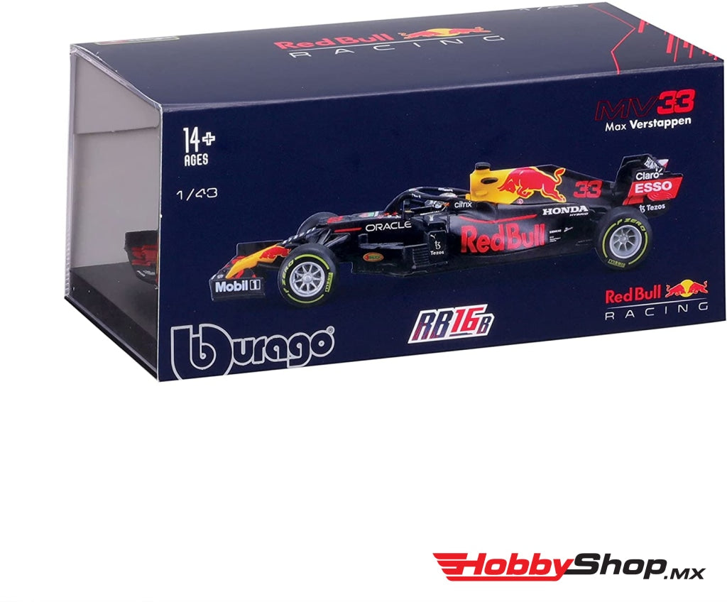 Bburago - Max Verstappen Red Bull Racing Rb16B #33 Escala 1:43 En Existencia