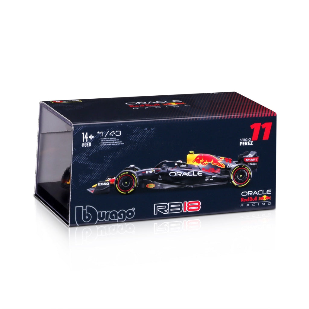 Preventa Bburago - Sergio Checo Pérez Red Bull Racing Rb18 2022 #11 Escala 1:43