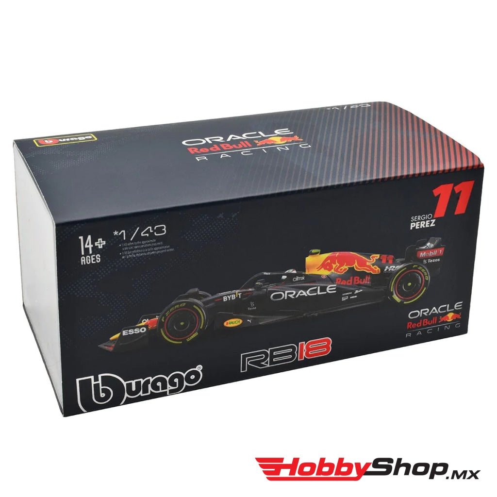 Bburago - Sergio Checo Pérez Red Bull Racing Rb18 2022 #11 Escala 1:43 En Existencia