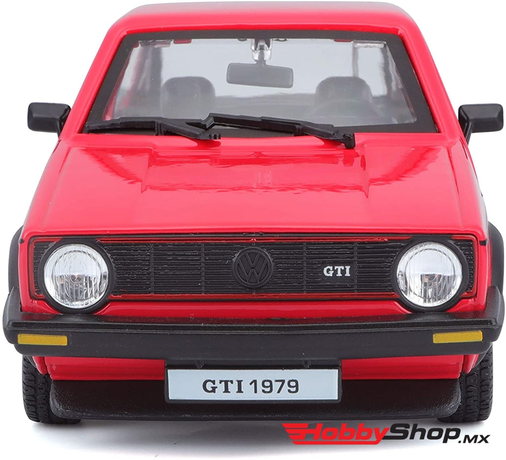 Bburago - Volkswagen Vw Golf Mk1 Gti 1979 Rojo Escala 1:24 En Existencia