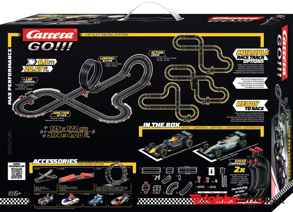 Carrera - Max Performance Go! Set Escala 1/43 En Existencia