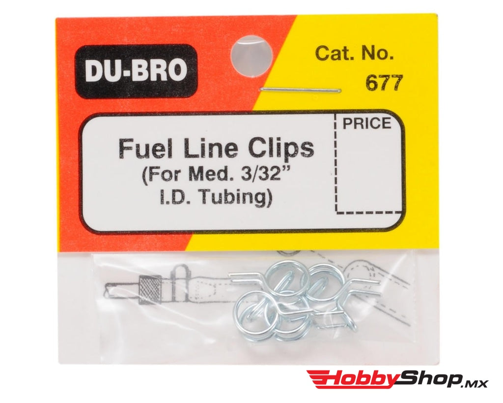 Dubro - Clips De Línea Combustible Medianos (4 Piezas) En Existencia