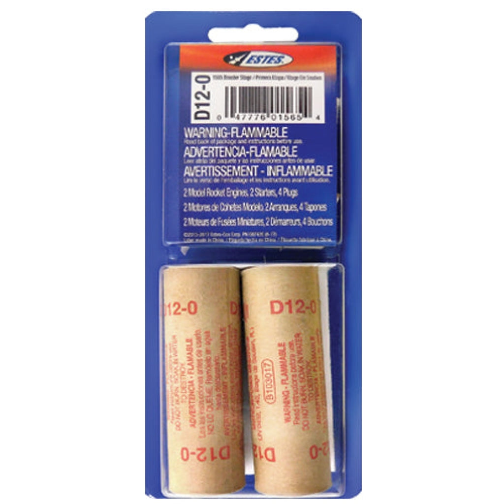 Estes - D12-0 Model Rocket Engines (2Pk) En Existencia