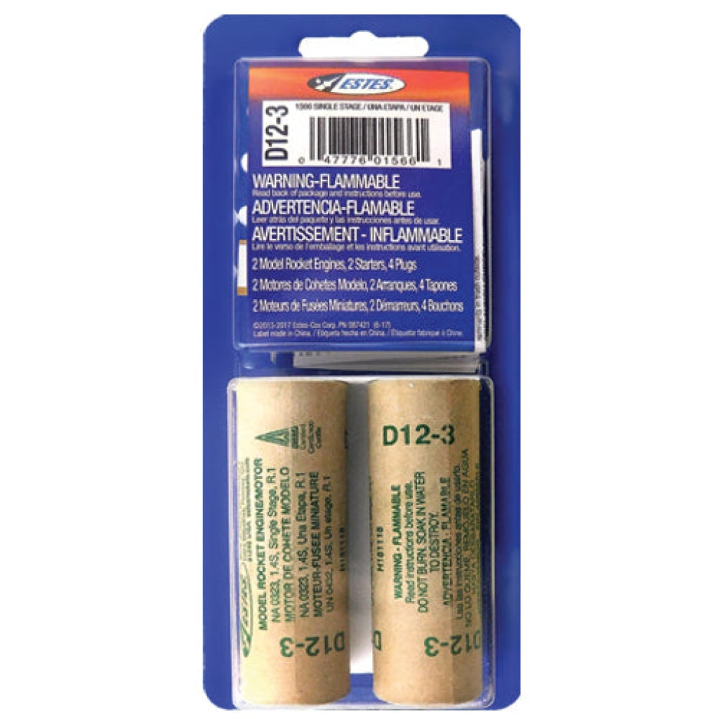 Estes D123 Model Rocket Engines (2pk)