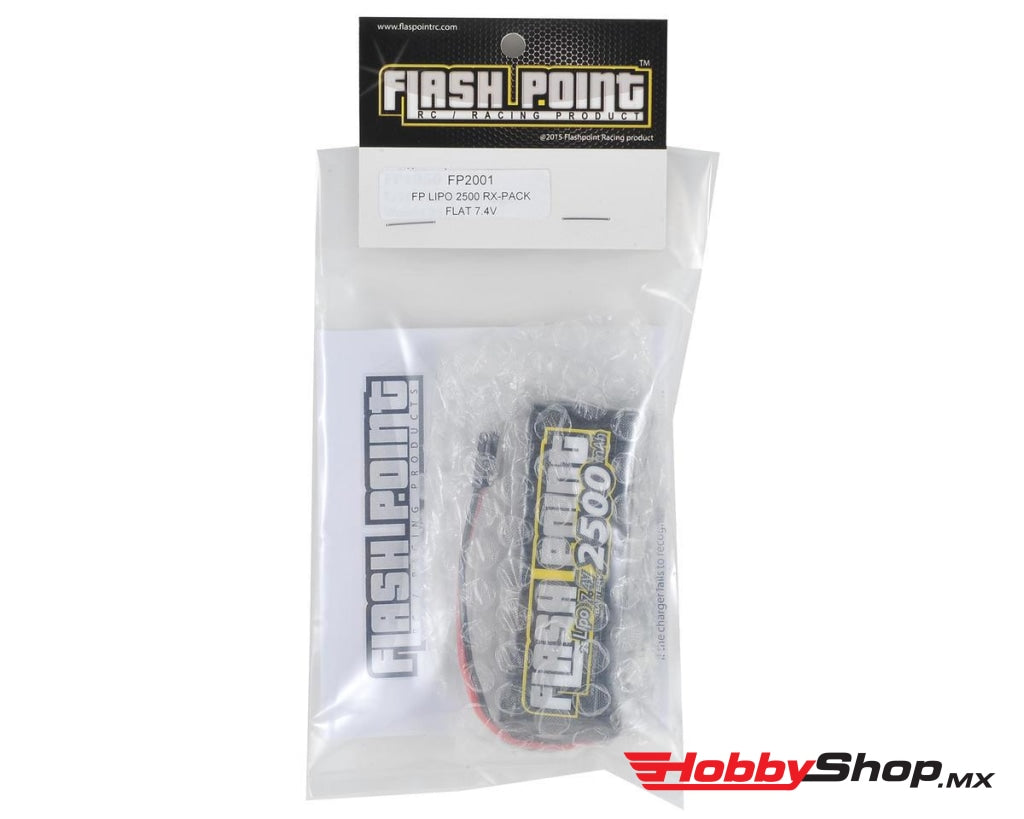 Flashpoint - Fp Lipo 2500 Rx-Pack Flat 7.4V En Existencia