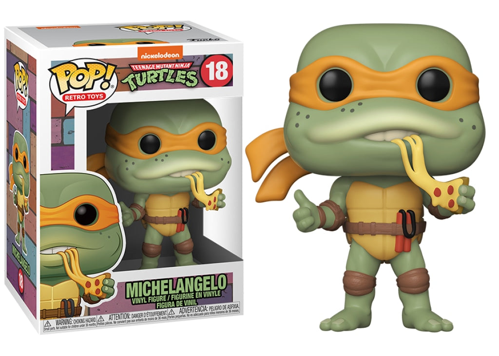 Funko Pop Animation: Tmnt Tortugas Ninja - Michelangelo #18 En Existencia