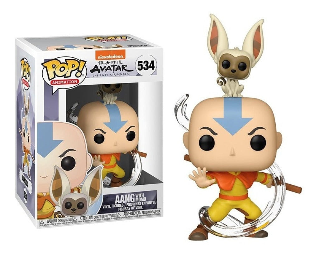 Funko Pop & Buddy: Avatar The Last Airbender - Aang With Momo #534 En Existencia