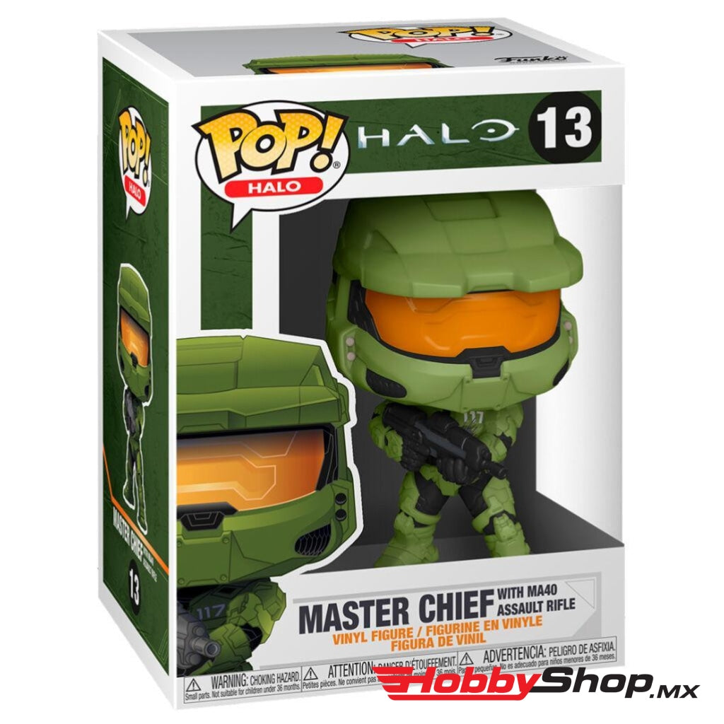 Funko Pop Games: Halo Infinite - Master Chief Con Rifle Ma40 #13 En Existencia