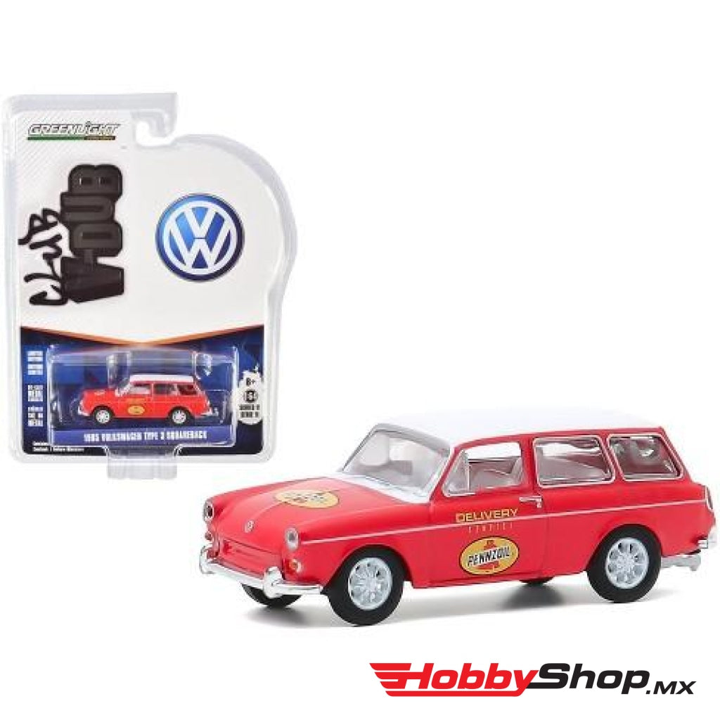 Greenlight - Club V-Dub 1965 Volkswagen Type 3 Squareback Escala 1:64 En Existencia