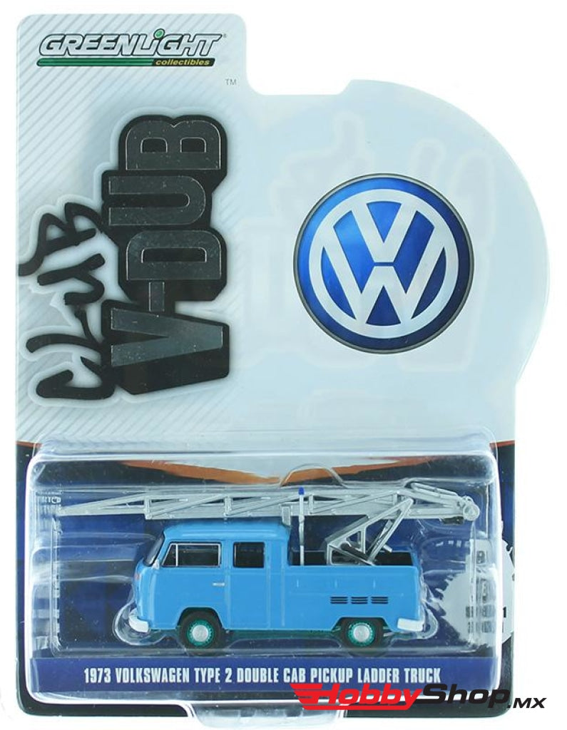 Greenlight - Club V-Dub 1973 Volkswagen Type 2 Double Cab Pickup Ladder Truck Escala 1:64 En