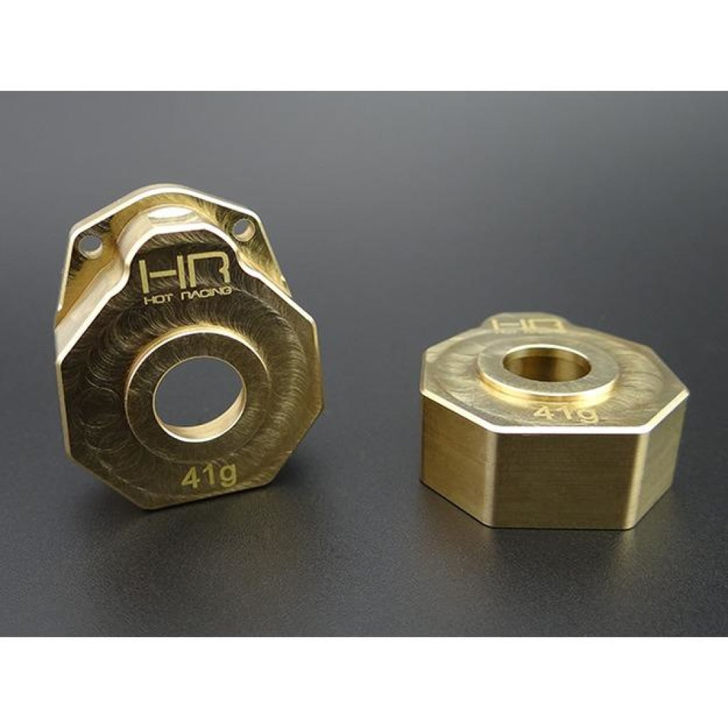 Hot Racing - Knuckle Portal Cover Brass Heavy Metal For Trx4 En Existencia